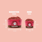 Red Velvet Edible Cookie Dough Monster Tub (500g) (VEGAN)